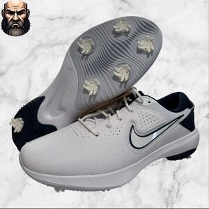 Nike Air Zoom Victory Pro 3 White / Navy Blue Men's Sz 12 Golf Shoes DV6800-102